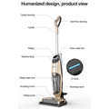 Upright 2 in 1 storage&recharge base vacuum and wash wireless wet dry one step all in one vacuum cleaner